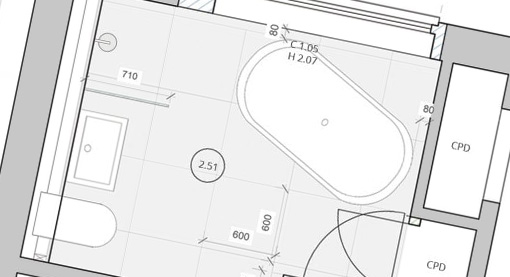 Bathroom design plans